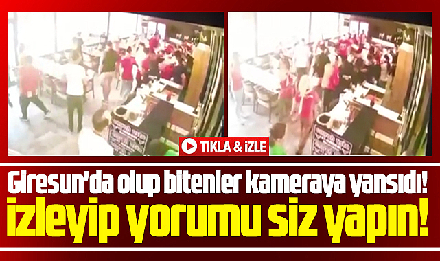 Samsunspor taraftarının Giresun'da silahla vurulma anı görüntüleri!