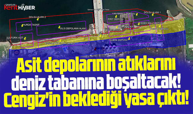 Samsun'da Cengiz atıklarını denize boşaltacak! Yasal değişiklik yapıldı!