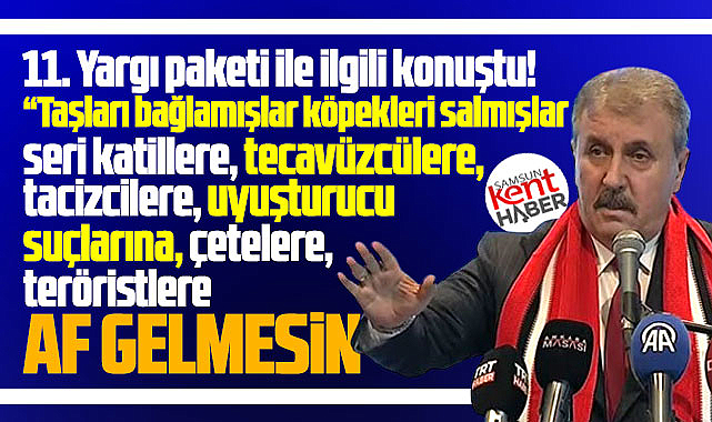Destici'den 11. Yargı Paketi açıklaması! Bu suçlara af gelmesin
