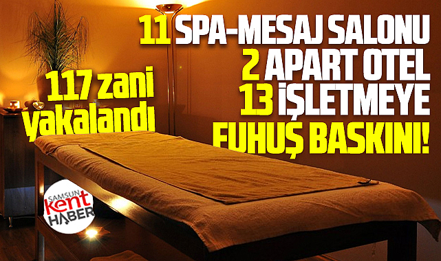 Samsun'da 2 apart otel, 11 masaj salonuna fuhuş operasyonu! Emniyet açıkladı