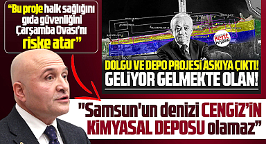 Samsun'un denizi Cengiz'in kimyasal deposu olamaz!