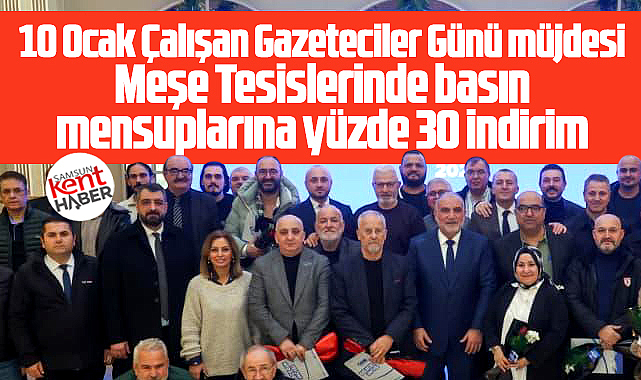 Canik Belediye Başkanı Sandıkçı 10 Ocak Gazeteciler Günü etkinliği düzenledi