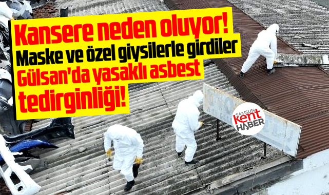Samsun'da Gülsan Sanayi'nin yıkımında asbest tedirginliği! 