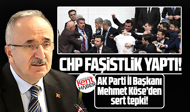 AK Parti Samsun İl Başkanı Köse'den kürsü işgaline tepki! Faşist bir davranış