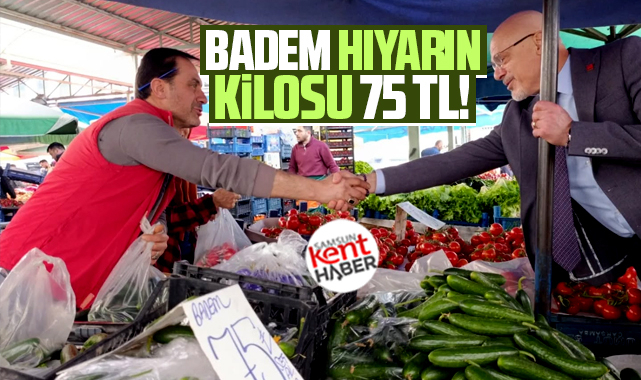 CHP Samsun İl Başkanı pazar yerlerini gezdi! Pazarda fiyatlar pahalı!
