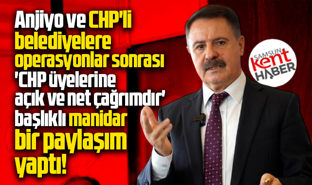 Samsun'da Cemil Deveci'den CHP üyelerine manidar paylaşım!