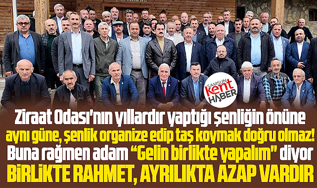 Samsun Ayvacık'ta şenlik krizi! Ziraat Odasından birlikte yapalım çağrısı!