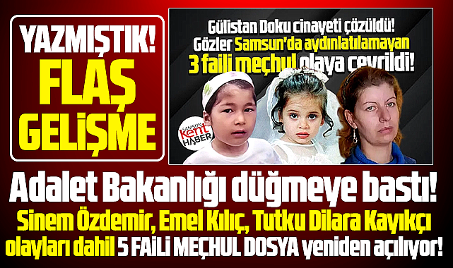 Samsun'da 5 faili meçhul maktul için düğmeye basıldı! Dosyalar yeniden açılıyor
