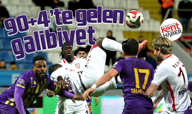 Süper Lig'de Samsunspor Eyüpspor'u 90+4'te devirdi! 2-1 