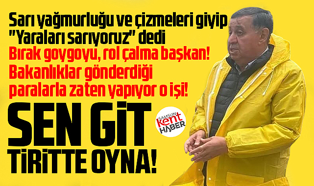 Havza Belediye Başkanı sel felaketinin yaralarını sarıyoruz açıklaması yaptı
