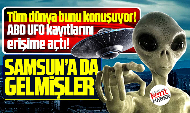Samsun'a da gelmişler! Samsun'da UFO görüntüleri raporlanmış!