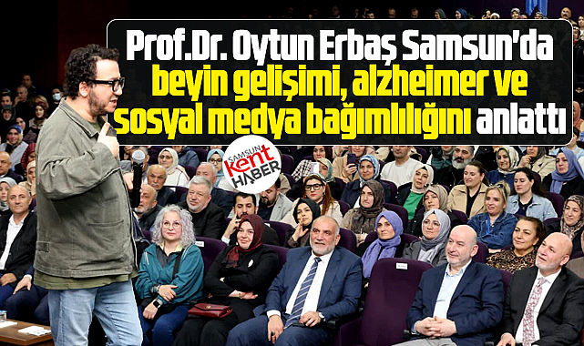Samsun'a gelen Oytun Erbaş sosyal medya bağımlılığının zararlarını anlattı