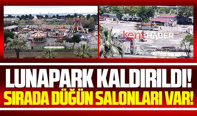 Samsun'da lunapark kaldırıldı, sırada düğün salonları var!