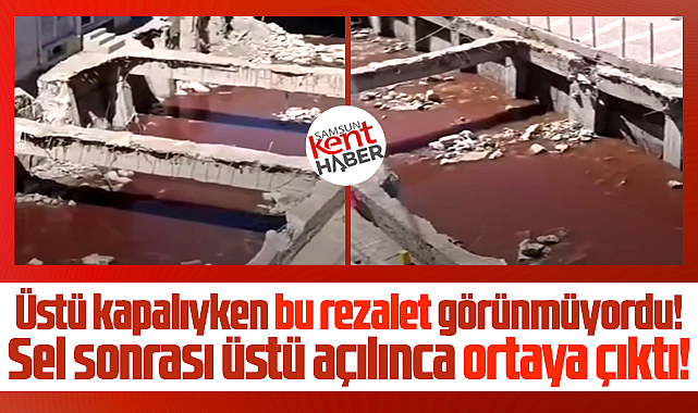 Samsun Havza'daki Hacı Osman deresi Kurbanda kan gölüne döndü!