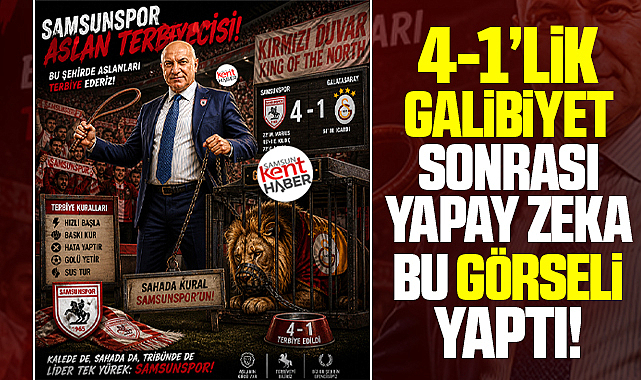 Samsunspor aslan terbiyecisi! 4-1'lik galibiyetin görseli!