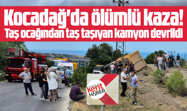 Samsun Atakum ilçesinde ölümlü feci kamyon kazası!