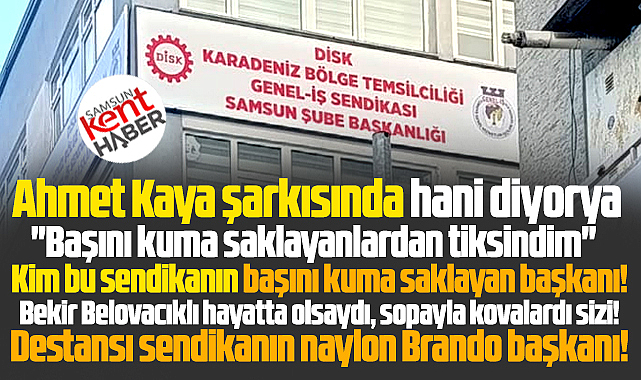 Samsun'da Genel-İş Sendikası, işçiler maaş alamazken üç maymunu oynuyor!