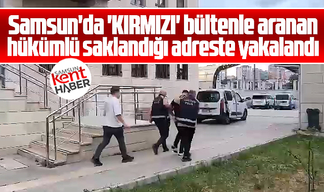 Samsun'da operasyon! Kırmızı bültenle aranan hükümlü yakalandı!