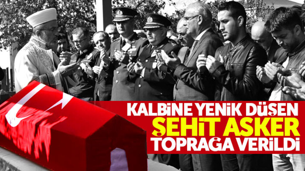 Hatay'da kalp krizi sonucu şehit olan Samsunlu asker Cihan Sezen toprağa verildi