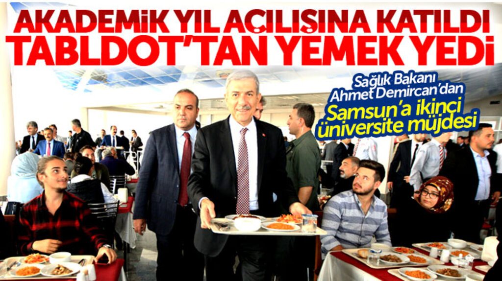 Sağlık Bakanı Demircan Samsun'da OMÜ'nün akademik yıl açılış törenine katıldı