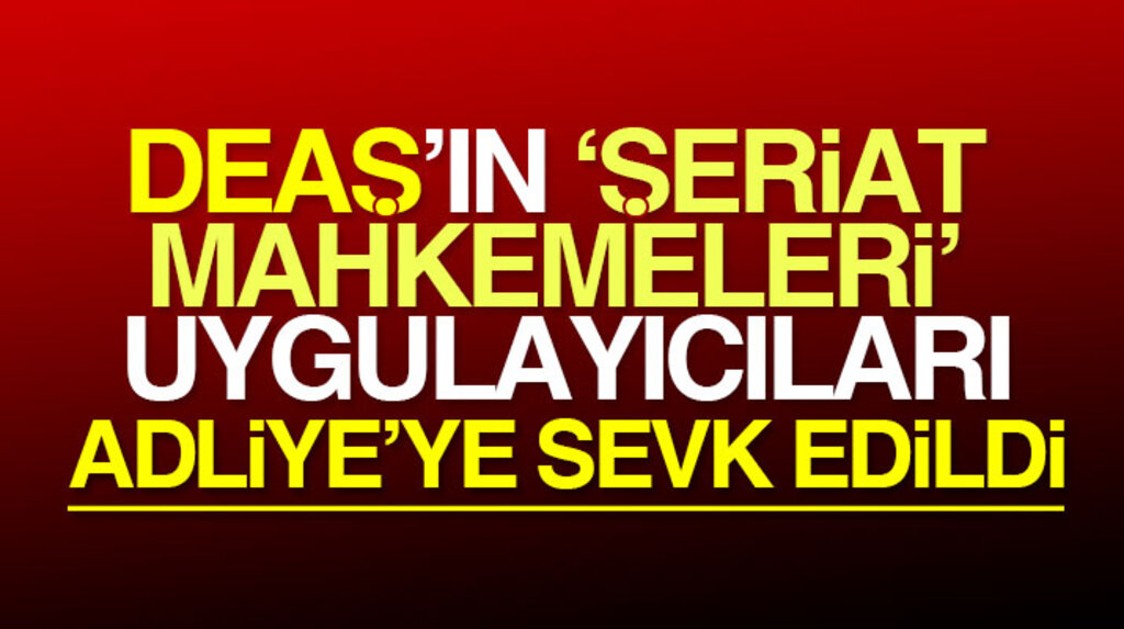 Samsun'da DEAŞ'ın şeriat mahkemeleri uygulayıcıları Adliye'ye sevk edildi