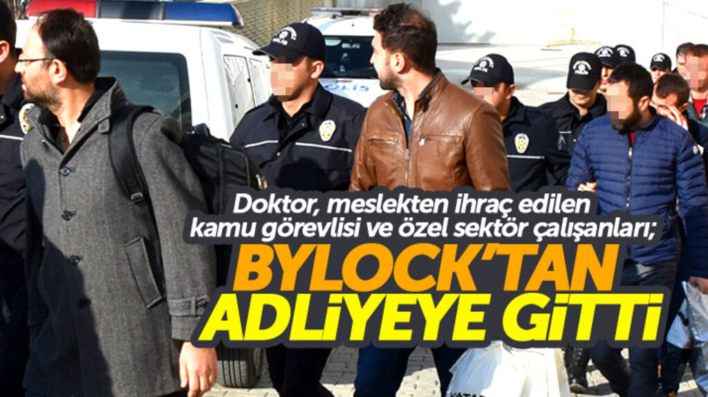 Samsun'da ByLock'tan gözaltına alınan 14 kişi Adliyeye sevk edildi