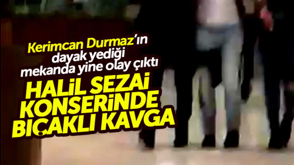 Samsun'da Halil Sezai konserinde bıçaklı kavga çıktı