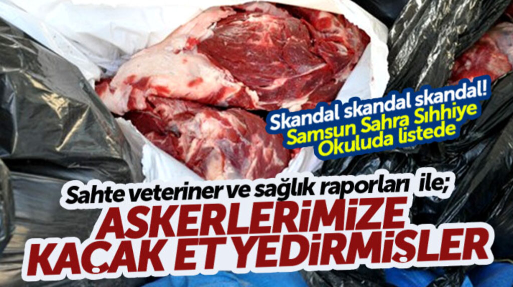 Samsun'da askeri kışlalara o firma kaçak et vermiş