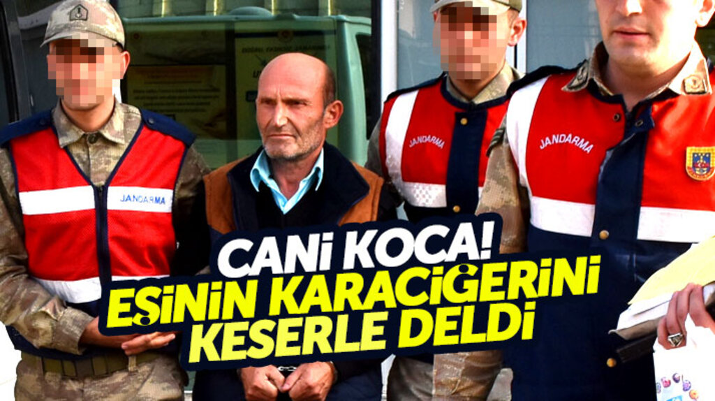 Samsun Tekkeköy'de eşinin sırtına keserle vurarak yaralayan cani koca tutuklandı