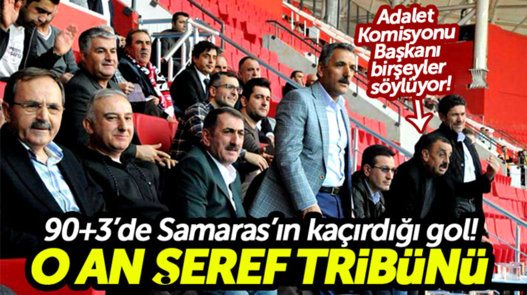 Samsunsporlu Samaras'ın 90+3'de kaçırdığı gol saç baş yoldurdu