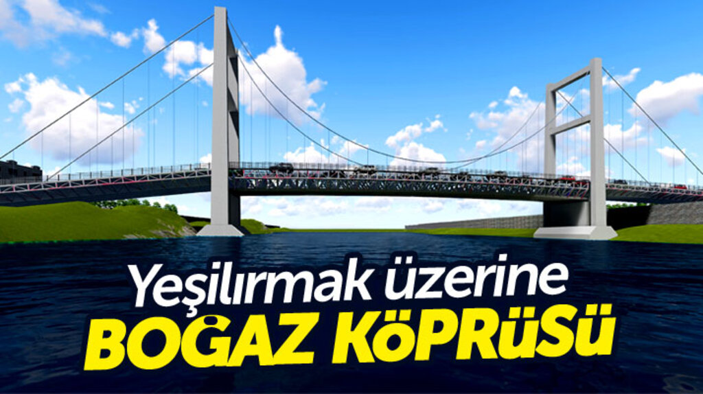Samsun Çarşamba'da Yeşilırmak üzerine 164 metre uzunluğunda köprü yapılıyor
