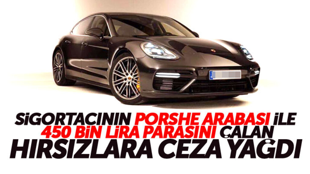 Samsun'da sigortacının Porsche otomobili ve 450 bin lirasını çalan sanıklara ceza yağdı