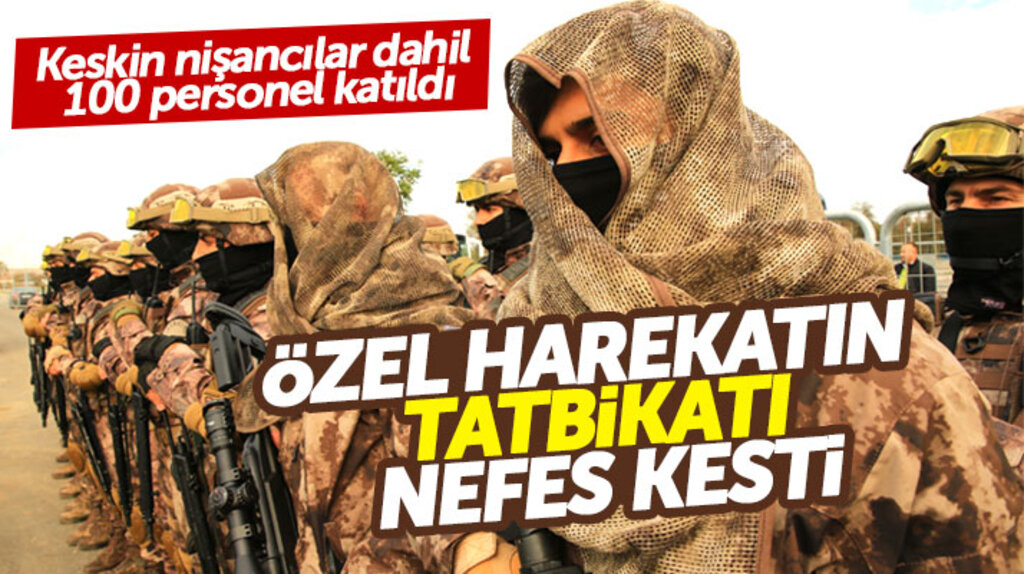Samsun'da özel harekatçılardan tramvayda nefes kesen rehine kurtarma tatbikatı