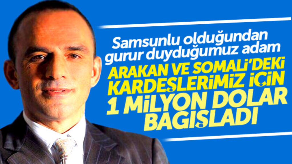 Galip Öztürk, Arakan ve Somali'deki Müslümanlara 1 milyon dolar bağış yaptı