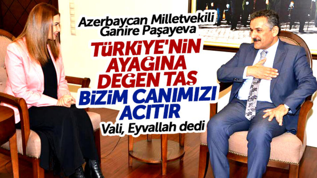 Ganire Paşayeva Samsun'a geldi: Türkiye'nin ayağına değen taş canımızı acıtır