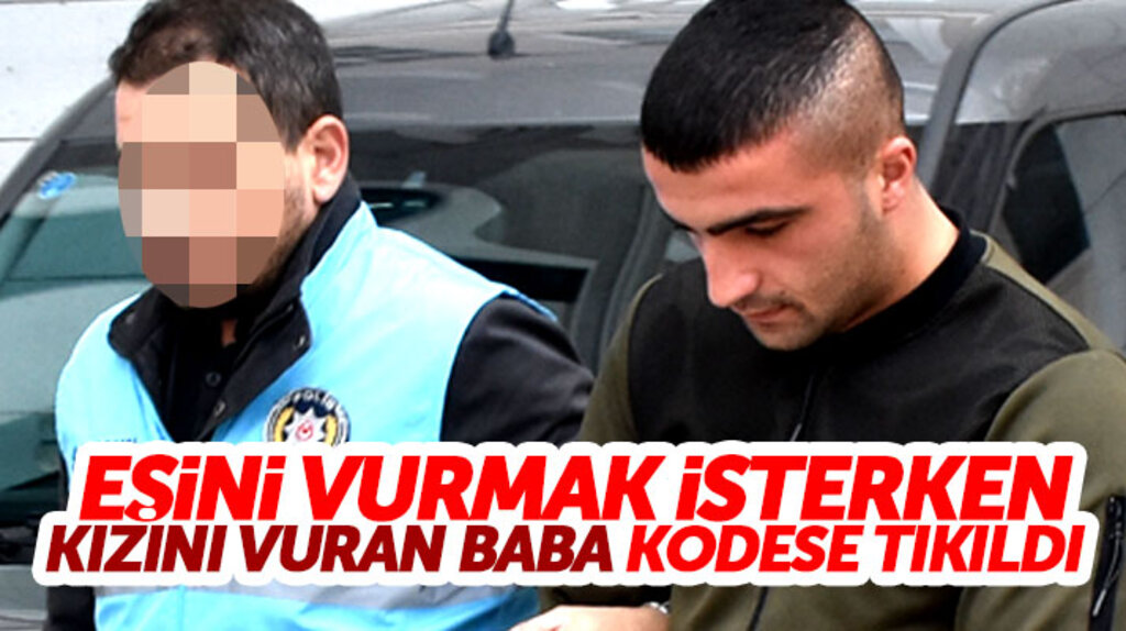 Samsun'da silahla eşini vurmak isterken kızını vuran baba tutuklandı