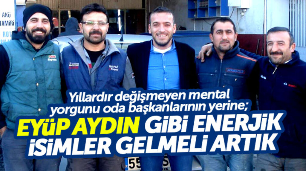 Samsun Madeni Sanatkarlar Odası Başkan adayı Eyüp Aydın esnafları ziyaret etti