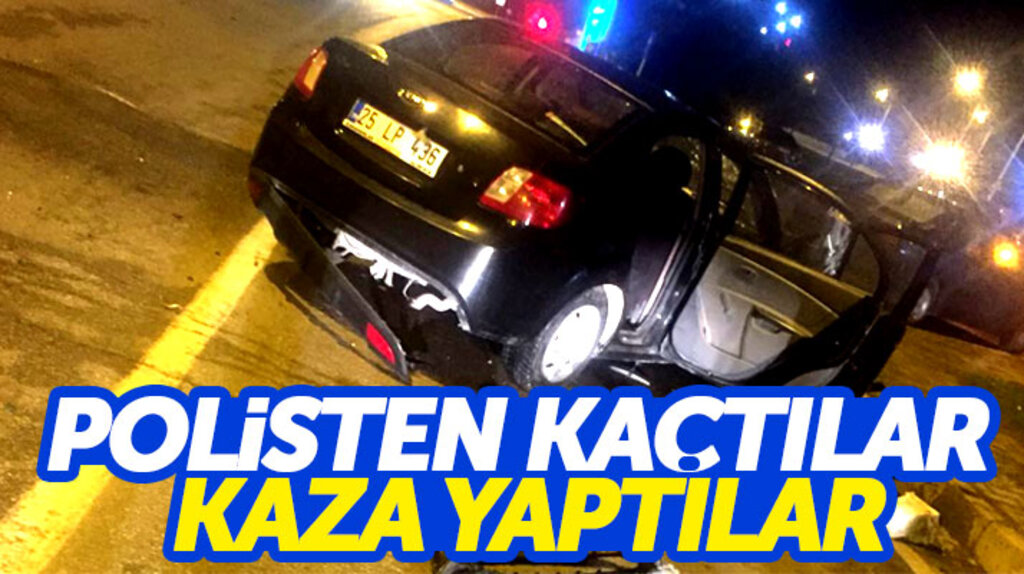 Samsun'da polislerin dur ihtarına uymayan otomobil kaza yaptı: 3 yaralı
