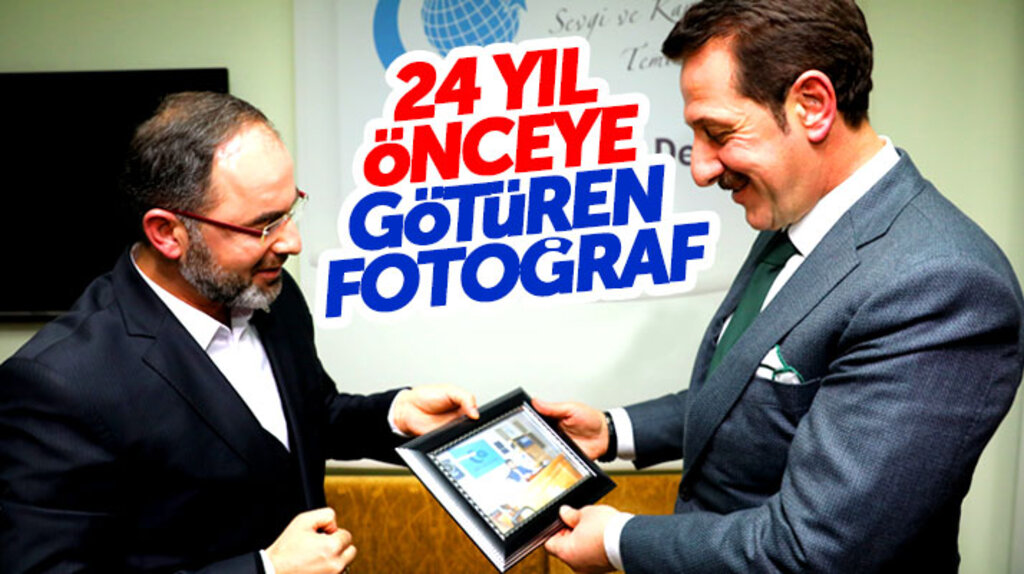 Erdoğan Tok'a AGD ziyaretinde 24 yıl önceki fotoğrafı hediye edildi