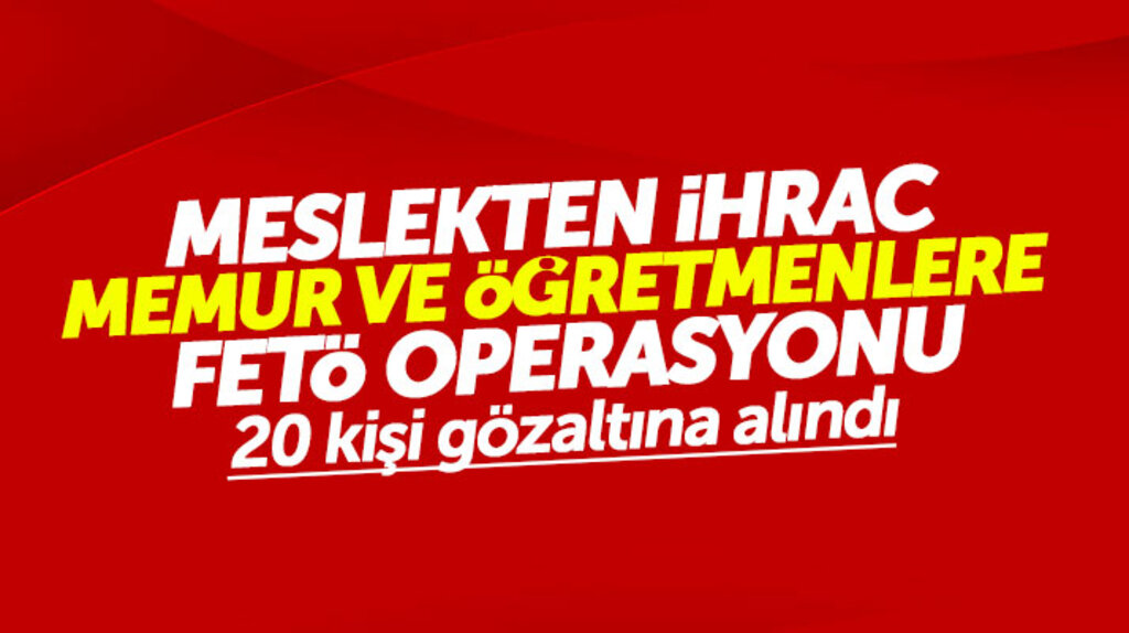 Samsun Çarşamba'da FETÖ operasyonu: Meslekten ihraç 20 kişi gözaltına alındı 