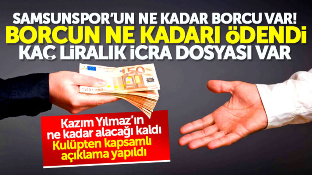 Samsunpor'un ne kadar borcu var, borcun ne kadarı ödendi kulüpten kapsamlı açıklama