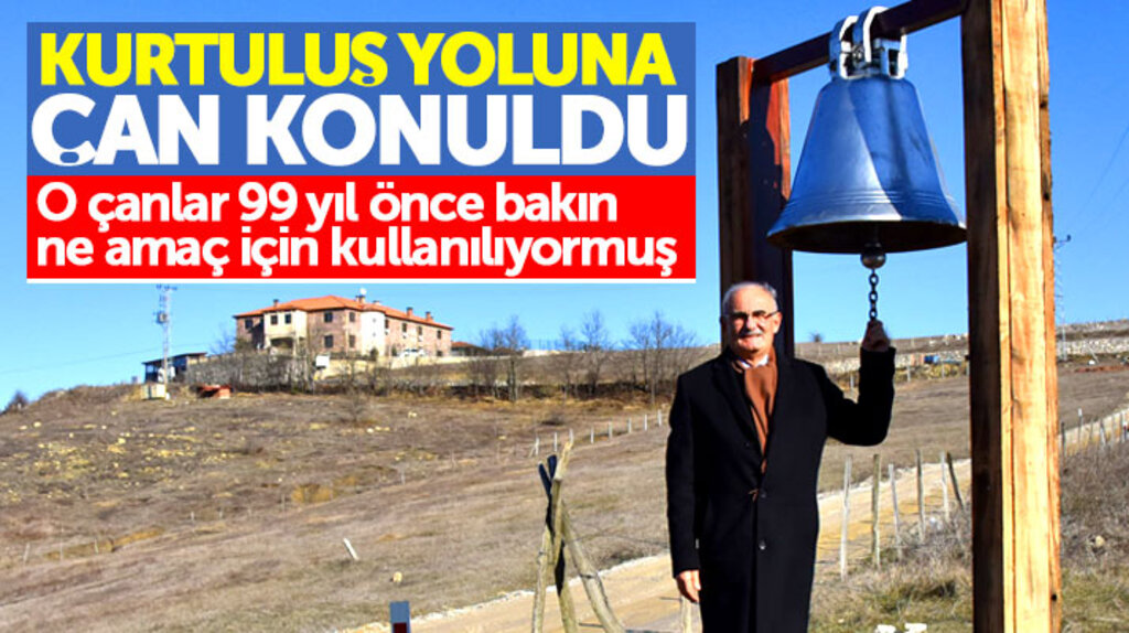 Samsun'da Atatürk'ün kullandığı 99 yıllık tarihi yola, yol gösterici çan konuldu