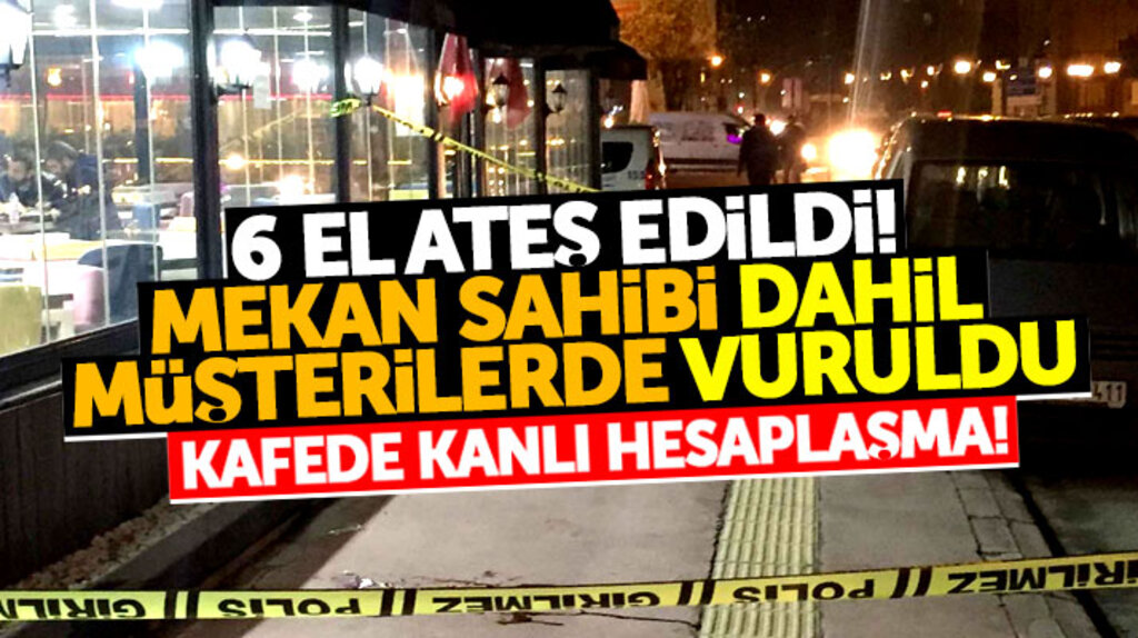 Samsun'da kafede kanlı hesaplaşma mekan sahibi dahil 4 müşteri vuruldu