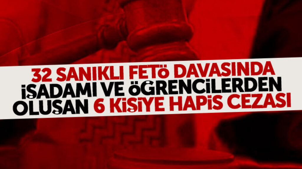 Samsun'da 32 sanıklı FETÖ davasında tutuklu yargılanan 6 kişiye hapis cezası verildi