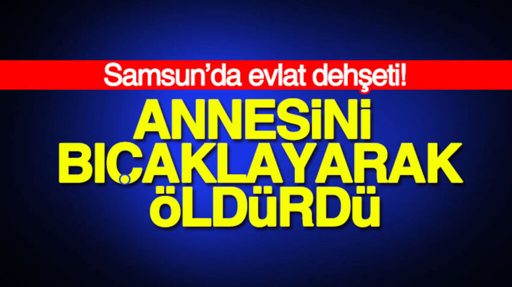 Samsun Terme'de evlat dehşeti: Annesini bıçaklayarak öldürdü