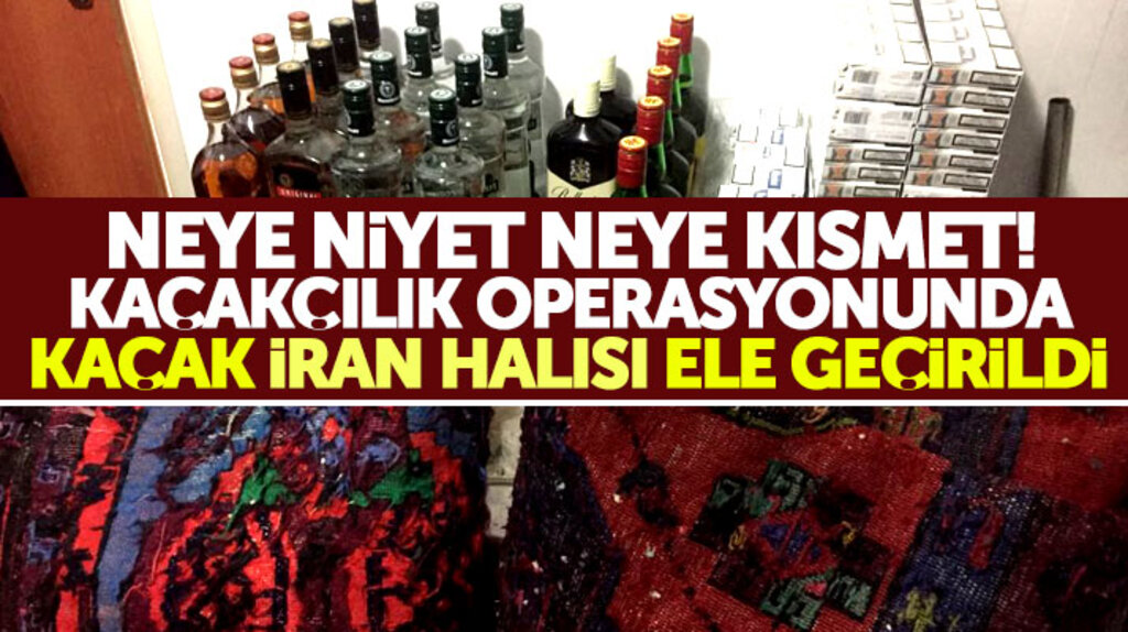Samsun'da Batum otobüsünde kaçak sigara, içki ve İran halısı yakalandı 