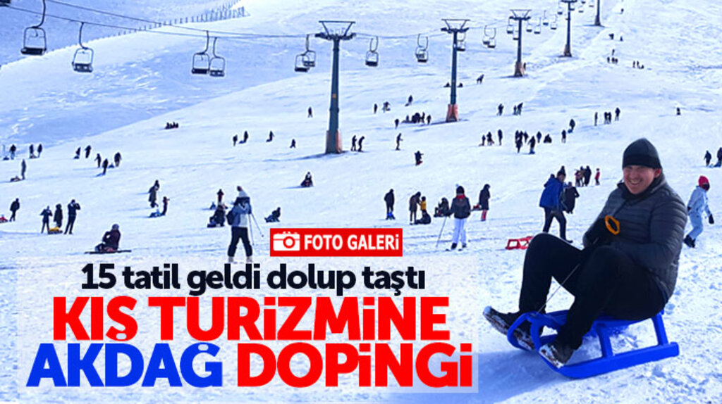 Ladik Akdağ Kayak Merkezi karne tatili sonrası tıklım tıklım doldu