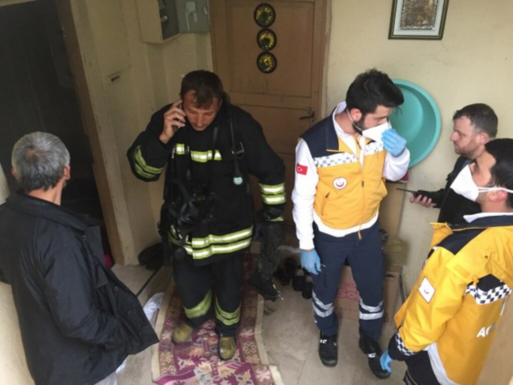 Samsun İlkadım'da bir evde çıkan yangında felçli bir kişi hayatını kaybetti