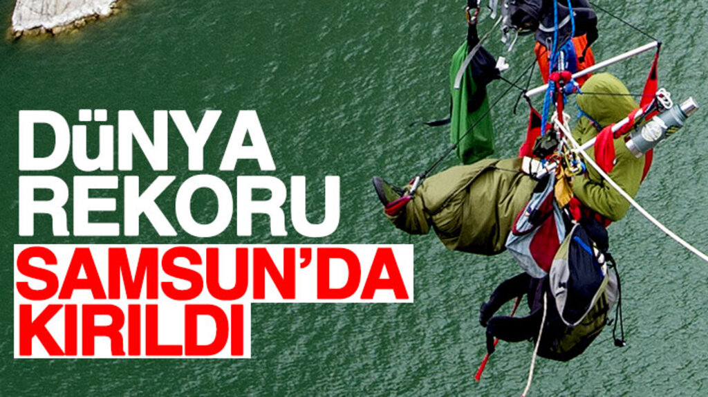 Samsun'da İngiliz sporcu Jediah Doohan dünya rekoru kırdı