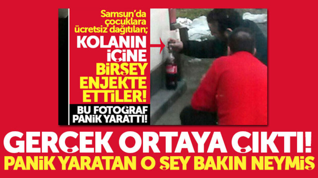 Samsun'da kolanın içerisine bir şey konulduğu iddia edilen o fotoğrafın sırrı çözüldü